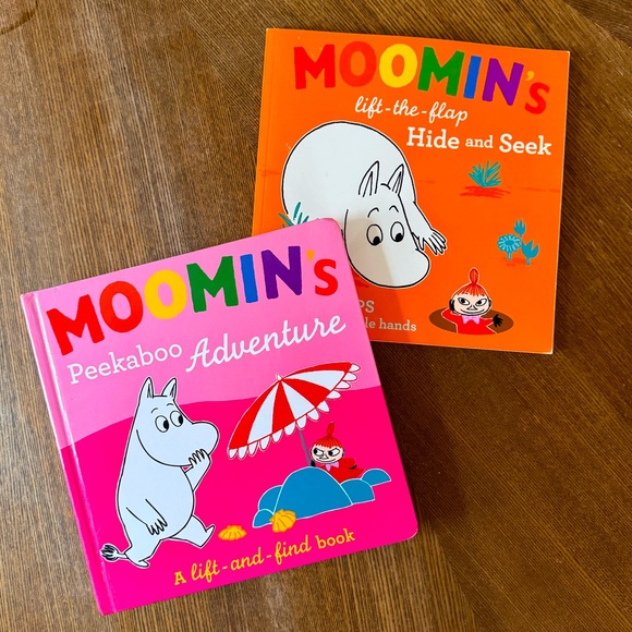 moomin Other - Moomin toddler books lift-the-flap set of 2 Peekaboo Adventures / Hide and Seek